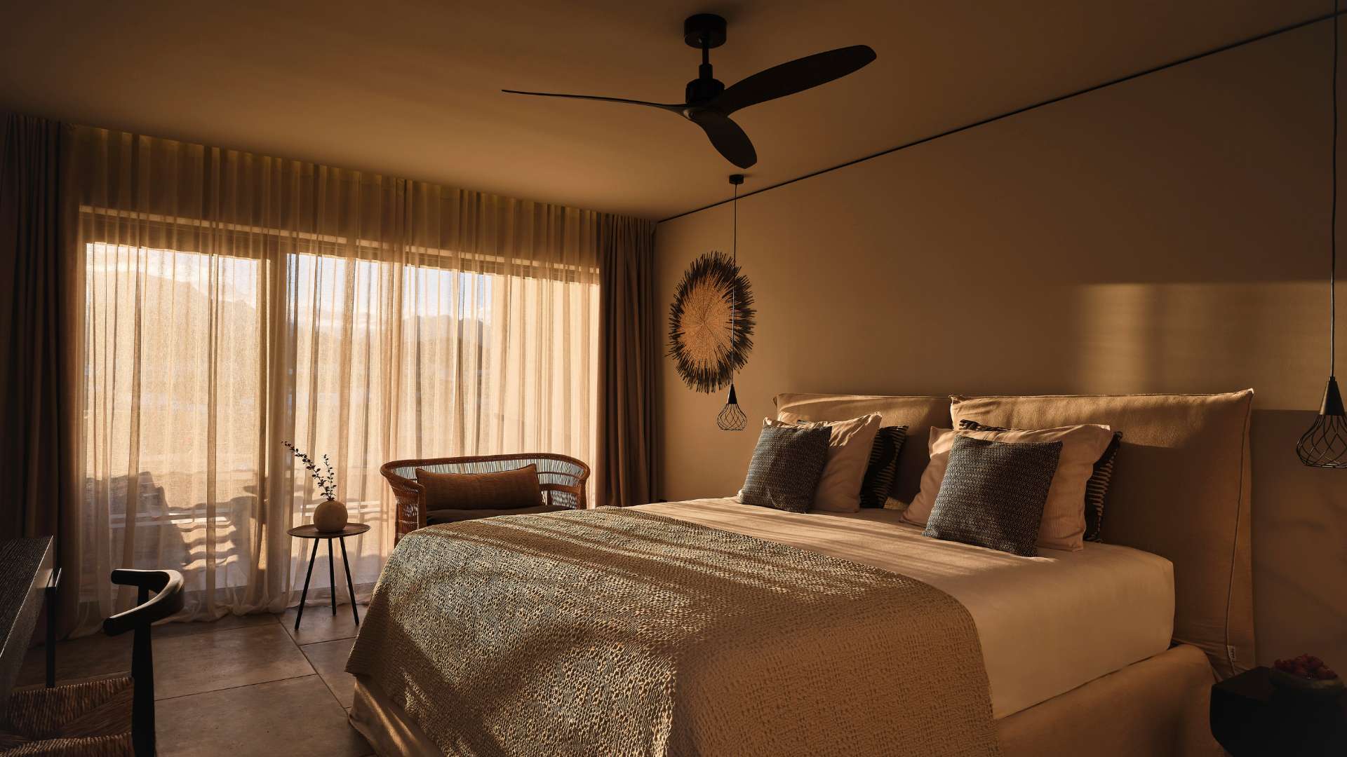 Sunset Sea View Room Bedroom