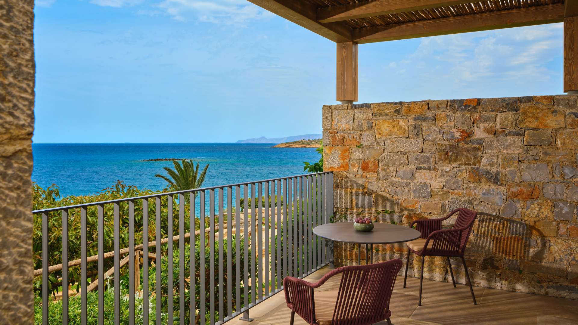 Zen Beachfront Bungalow Balcony