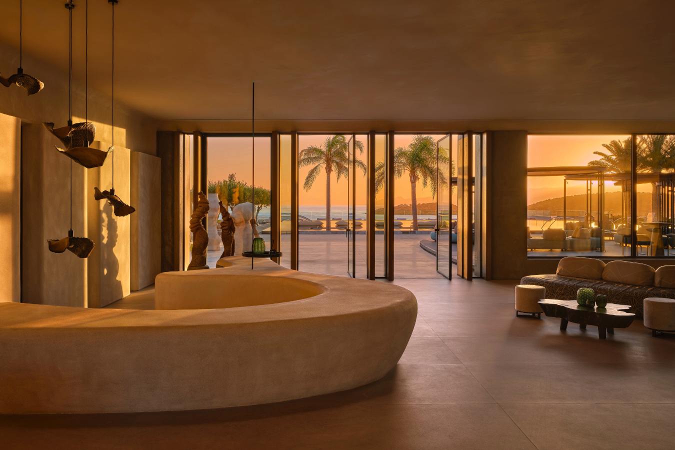 Minos Palace Reception Entrance