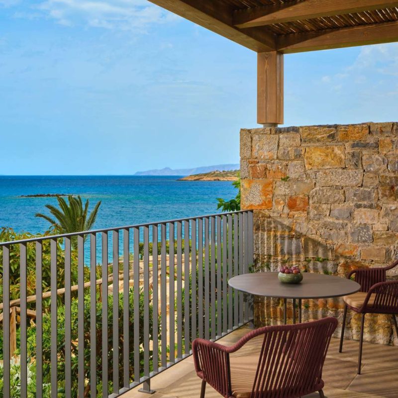 Zen Beachfront Bungalow Balcony